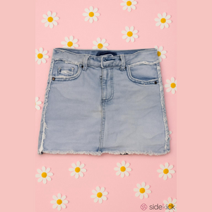Pink Label Light Blue Denim Pencil Skirt Medium